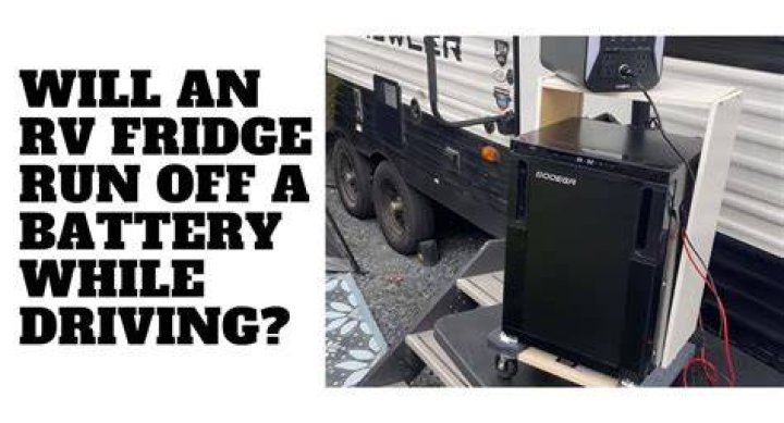 Does RV fridge run off battery?