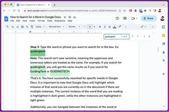 How do you highlight multiple words in Google Docs