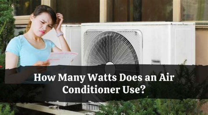 How many watts does an ecotrek air conditioner use?