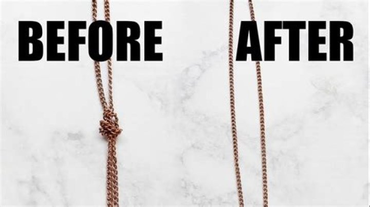 How to untangle a necklace