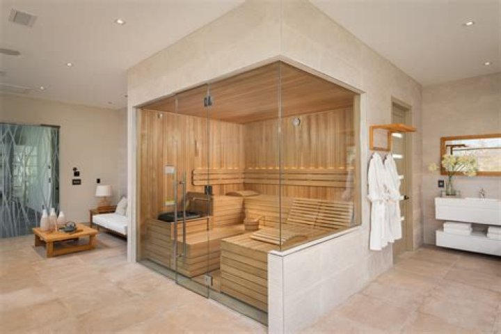 indoor home sauna