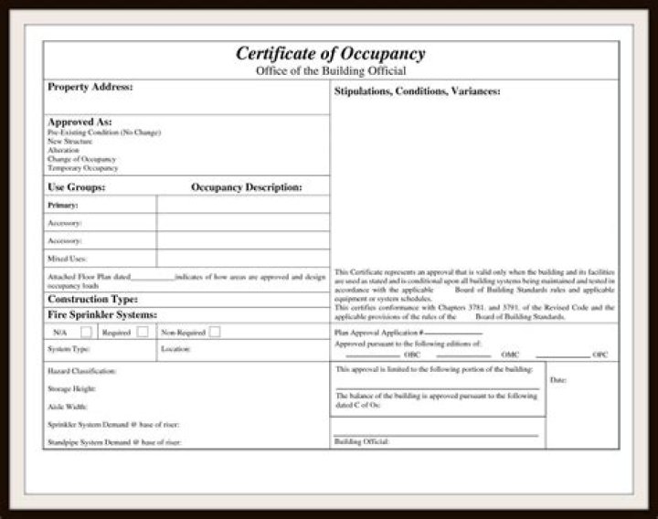 Occupancy permit - How To Discuss