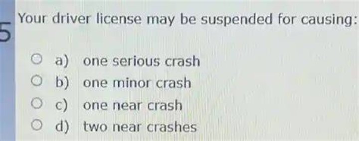 Your Driver License May Be Suspended For Causing